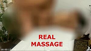 She gave her pussy to the masseur online.