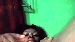 teen girl having fun alone in the dark