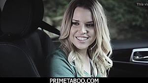 Pervert Stories: Driving Teacher Engages in Fucking with Teen 18+ in Car, Bent Over and Cowgirl