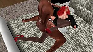 man, babydoll takes huge black cock deep, squirting cum everywhere!