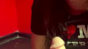 Wifey Sucks Dick in Real Public Sex Shop