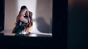 Black model transforms her look and body just for approval. She rides and grinds hard.