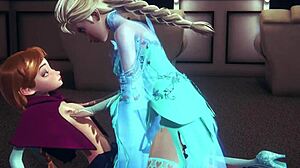 Futa Elsa Teases Anna In This Frozen Parody Scene