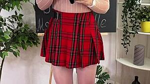 man, this hot milf teacher sliding in a butt plug is pure fire!