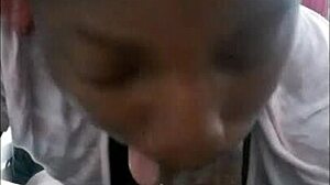 sloppy deepthroat with cum bubbles and wet pussy farts