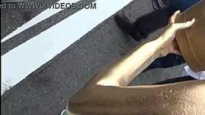 Nude Show With Slipping Costume Revealing Nipples