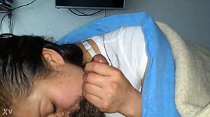 Marisol's bitch sucks cock in maledom scene