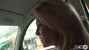 Spanish Blonde Appeals Fine By Sucking Cock And Showing Ass