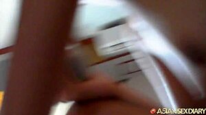 Horny White Dude Spends Afternoon Fondling His New Tiny 18+ Tits Asian Gf