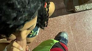 Teen ARGENTINA takes CUM on BUENOS AIRES streets