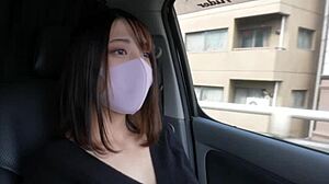 japanese college girl in outdoor amateur shoot