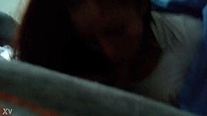 Marisol's bitch sucks cock in maledom scene