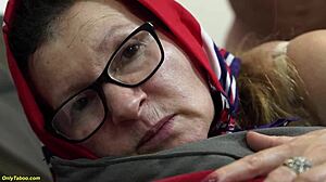 Ugly 67-year-old granny's ass destroyed