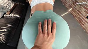 Neighbor Caught Naked, Fucks Her Tight Pussy and Perfect Ass Hard