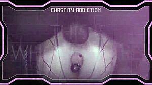 ladyboy in chastity cage submissive play