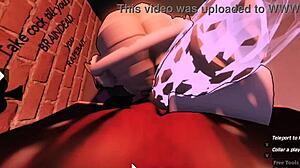 she was annoying so i punished her as a bot in roblox