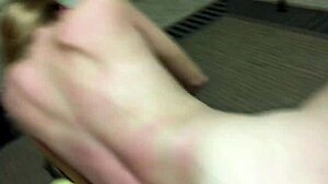 skinny employee gets intense action with boss in breakroom double finish