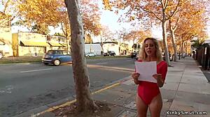 Busty Milf Fucked And Fisted In Public