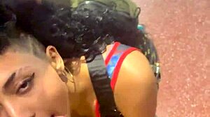 Teen ARGENTINA takes CUM on BUENOS AIRES streets