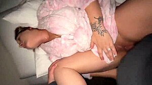 couple has real hot sex late at night