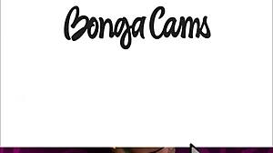 Brunette teases with high heels and touch