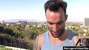 Vyxen steele tastes alex's big french cock.