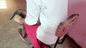 Village Girl Banged While Riding Cycle!