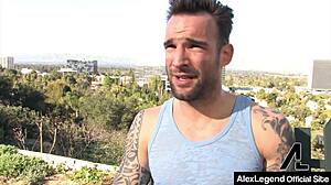 Vyxen steele tastes alex's big french cock.