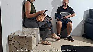 flash of dick in the dentists waiting room and she groped it