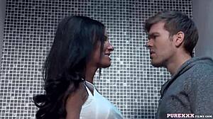 Why Is This Brunette Milf Banging in the Toilet?