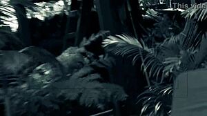 Aubrey Adams Rubbing and Fucking Outdoors in Heels