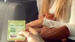 Argentina rica gets caught on the street unexpectedly.