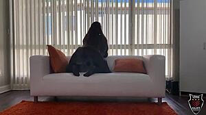 Hazel moore waits for monster cock deepthroat.