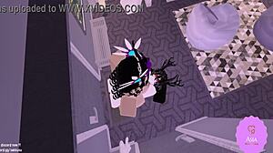 Latina Baddie Stretches Her Big Ass for Huge Asian Cock in Roblox Porn.