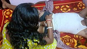 Telugu student soking hard and deep on wedding night