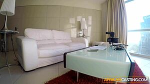 thick nubian girl impresses with big fat ass in casting