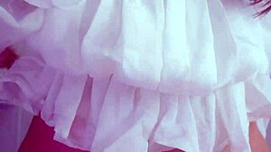 Tease with my hands on hairy pussy before insertion