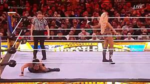 Rhea Ripley vs Charlotte Flair in the smackdown women's championship at wrestlemania 39, she says.