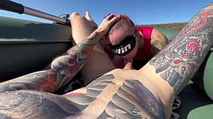 caught a deep throat mermaid