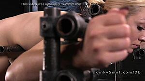 beautiful blonde tied up and tormented