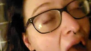 Belle tied down for throat use and domination