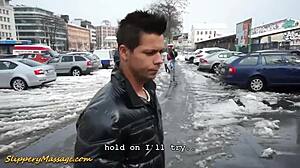 slippery nuru massage couple