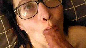 Belle tied down for intense throat domination in bedroom close-up