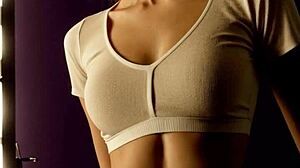 Cute models showcase barefoot lingerie and underwear designs