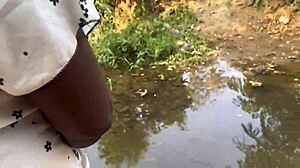 outside banging a shy village girl with friends