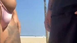 guy slapped my ass on the beach, pulled out his dick, i got scared but ended up sucking it