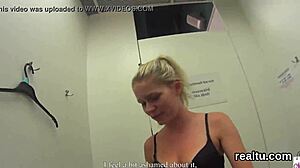 Charming Czech cutie gets tempted in the shopping centre and screwed in pov