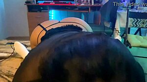 Casting session with lingerie, blowjob, and pussy licking on big ass.