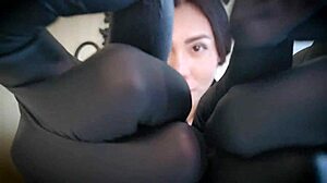 i relax with latex glove massage and groping in hospital fetish