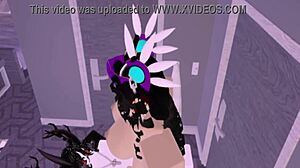 Latina Baddie Stretches Her Big Ass for Huge Asian Cock in Roblox Porn.